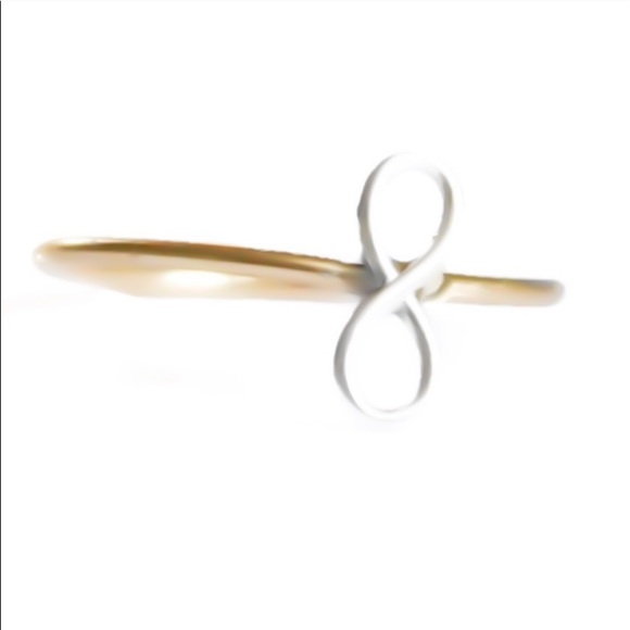 ♾Mixed Metal/Two Toned Infinity/Love Stacking Ring - Picture 2 of 9